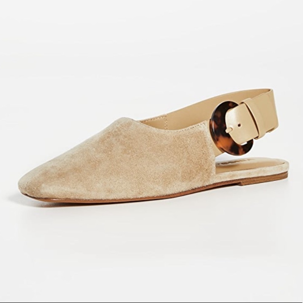 Vince
Cadot Mixed Leather Slingback Flats